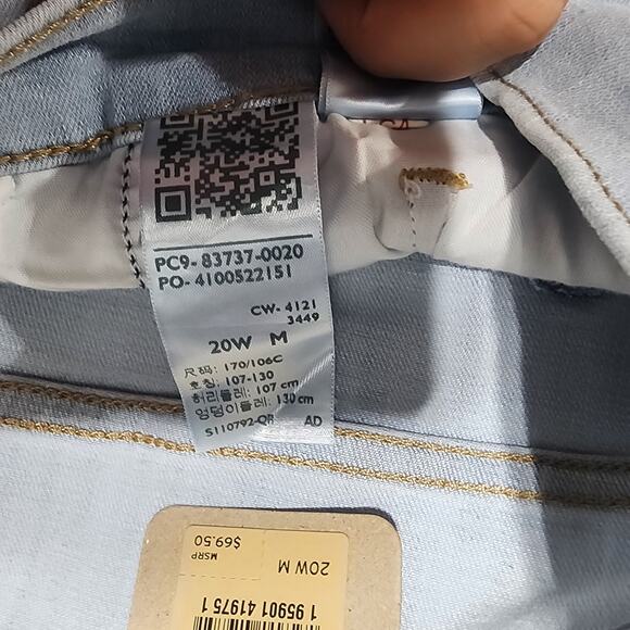 Levi's 724 high rise slim straight jeans size 20 40''x40'' women's - Picture 5 of 7